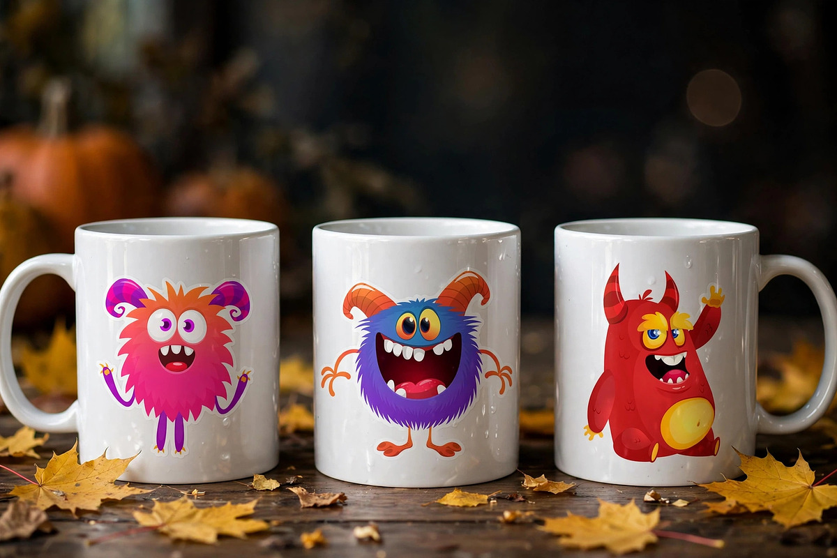 Choco Chompers - 6 Cute Monsters, a Decorative Illustration by D R A W K M A N (Photo 2 of 9)