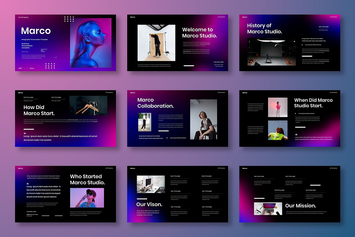 Marco – Business Keynote Template, a Presentation Template by Dens Creative Studio (Photo 2 of 10)