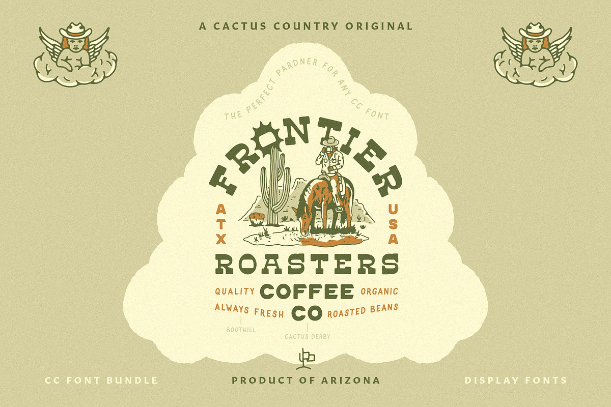 CC Heritage Display Font Bundle, a Handwritten Font by Cactus Country (Photo 4 of 5)