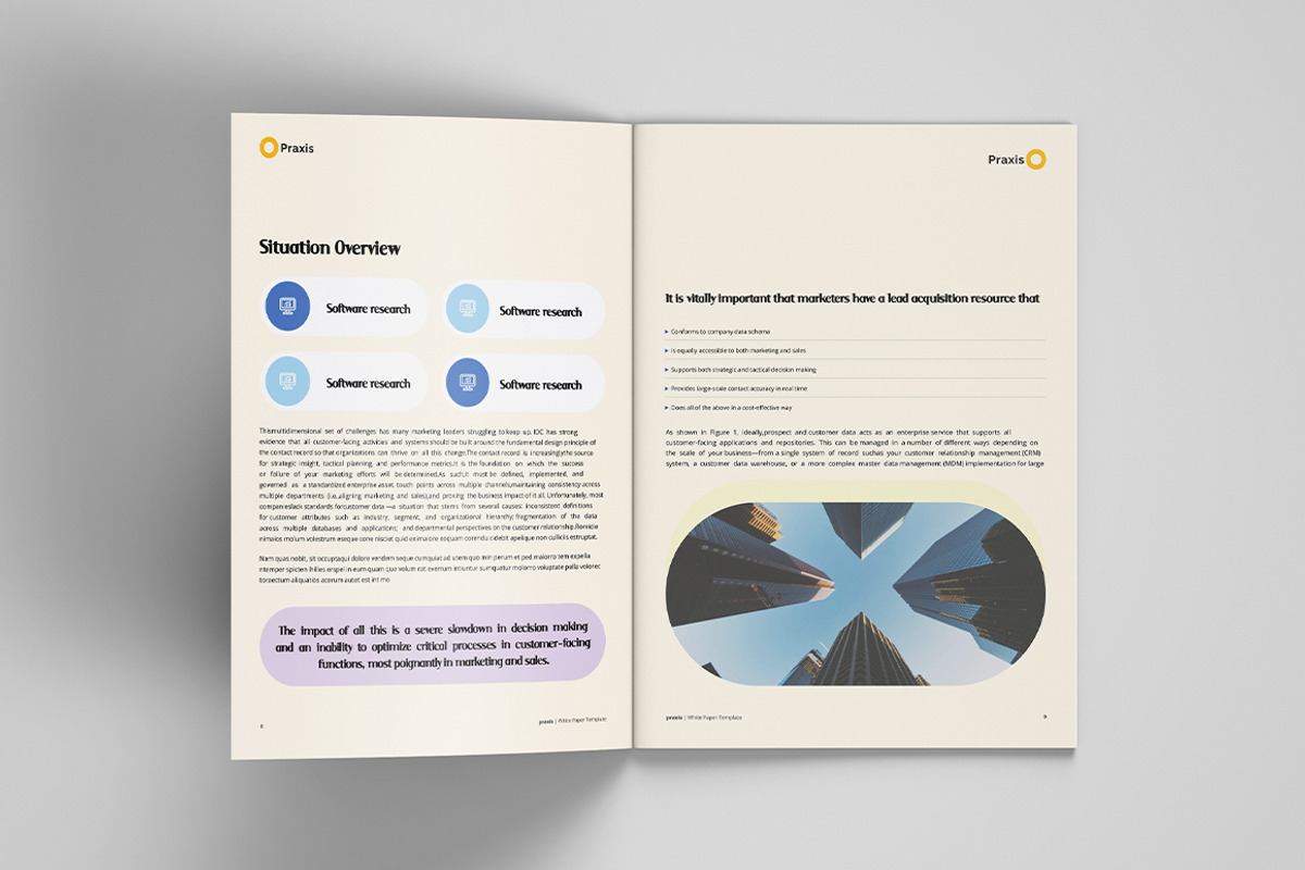 White Paper Template, a Brochure Template by azadcsstune (Photo 5 of 10)