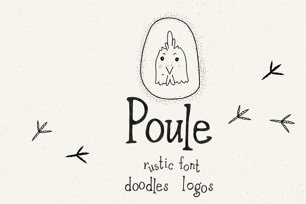 Poule Serif Rustic Font, a Serif Font by LABFcreations (Photo 1 of 16)