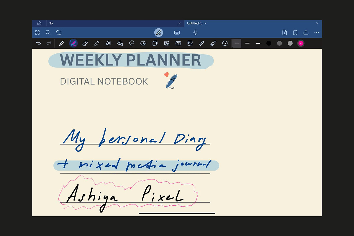 Digital Weekly Planner/Notebook ADHD, a Stationery Template by Ashiya Pixel (Photo 10 of 18)