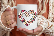 Loved Heart Faux Yarn Valentine PNG, an Illustration by Designking (Thumbnail 2 of 6)