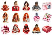 Red Cherry Planner Clipart, an Illustration by Daily.Designs (Thumbnail 2 of 5)