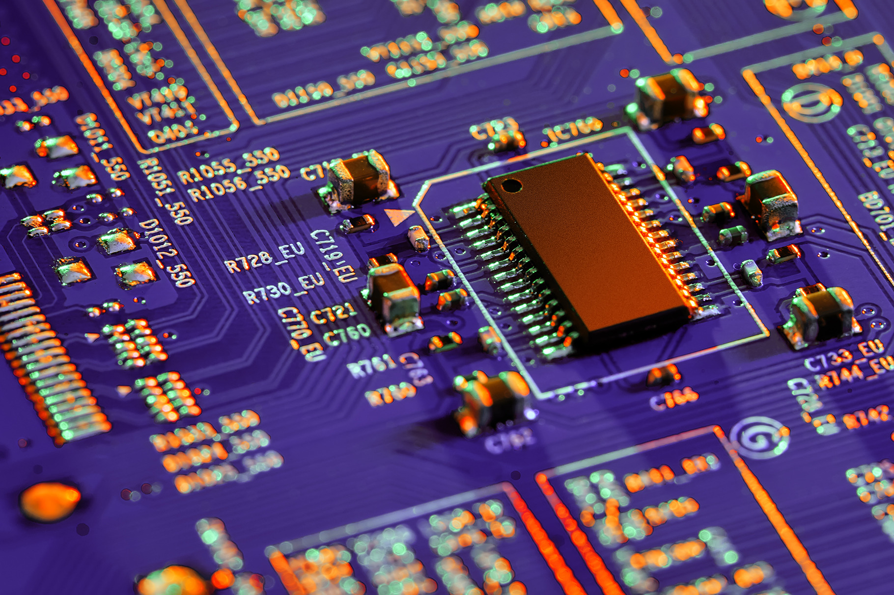 Circuit board close-up