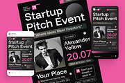 Startup Pitch Event Flyer Set, a Flyer Template by Annora Studio (Thumbnail 5 of 6)