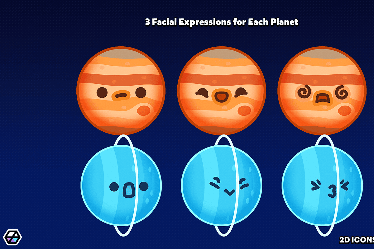 2D Icons - Planet Pack, an Object Illustration by LAYERLAB (Photo 6 of 10)