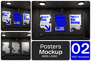 Wall Poster Mockup, an Advertising Mockup by Permadi Creative (Thumbnail 1 of 3)