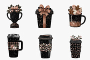 christmas stanly cup clipart, an Illustration by CreationArt (Thumbnail 2 of 6)