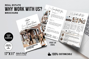 Why Work With a Realtor Brochure, a Brochure Template by CreativeVinesStore