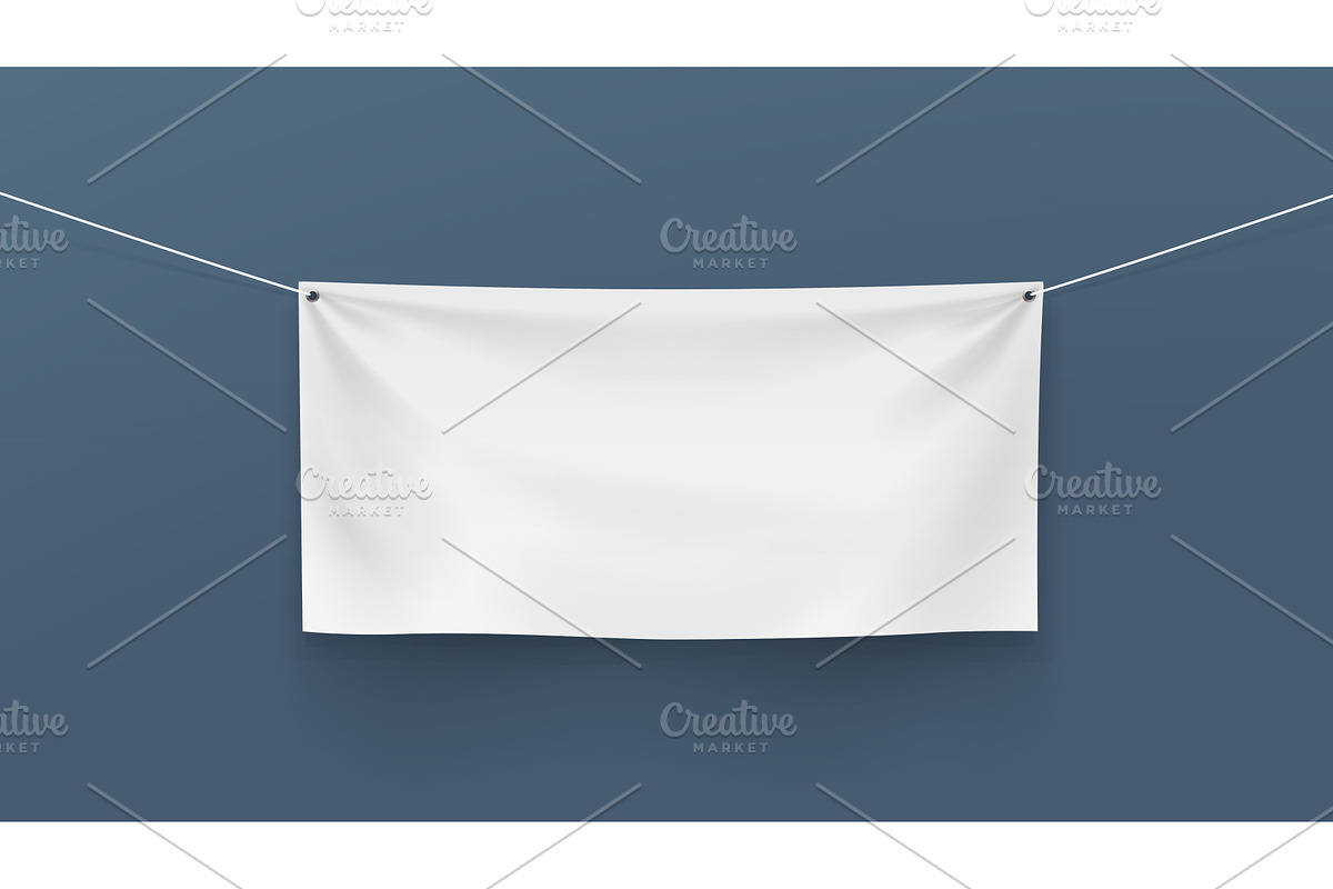 a textile sheet hanging on two ropes, a Texture Illustration by IfH