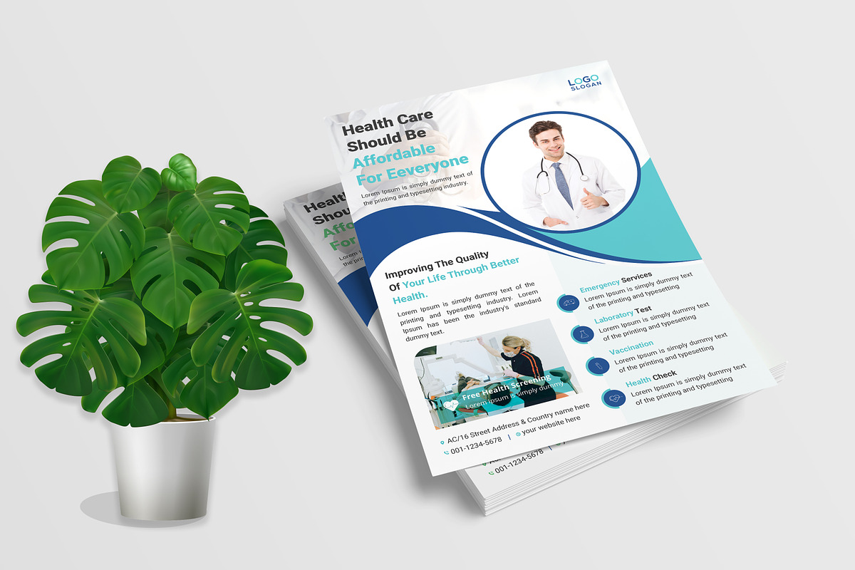 Healthcare Medical Flyer, a Flyer Template by Vectorzone (Photo 2 of 3)