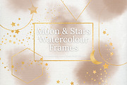 Beige Watercolour and Gold Frames, an Illustration by Pixafied (Thumbnail 1 of 4)