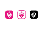 Feminine Heart & Wellness Logo, a Branding & Logo Template by Lucrative Studio (Thumbnail 4 of 6)