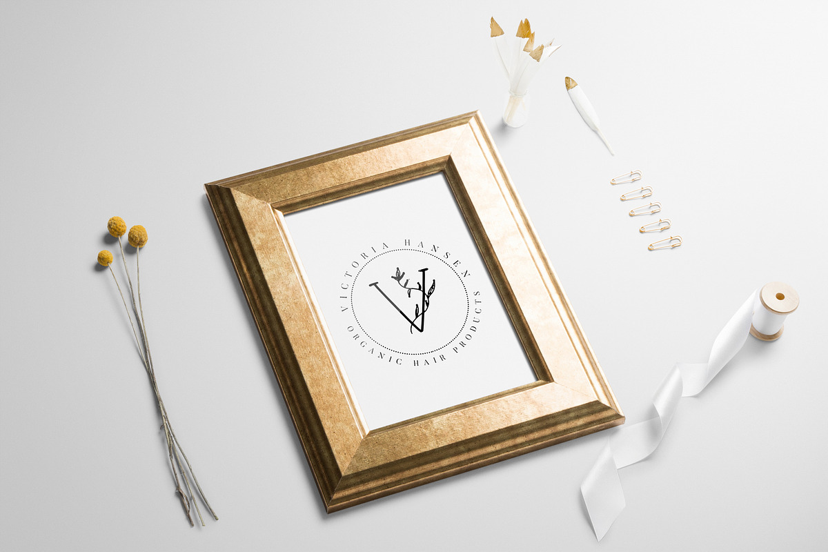 UNIQUE FLORAL LETTER AND LOGO KIT, a Branding & Logo Template by IsikChic (Photo 6 of 9)