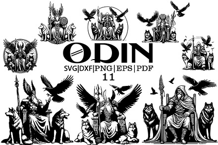 Odin God Vector
