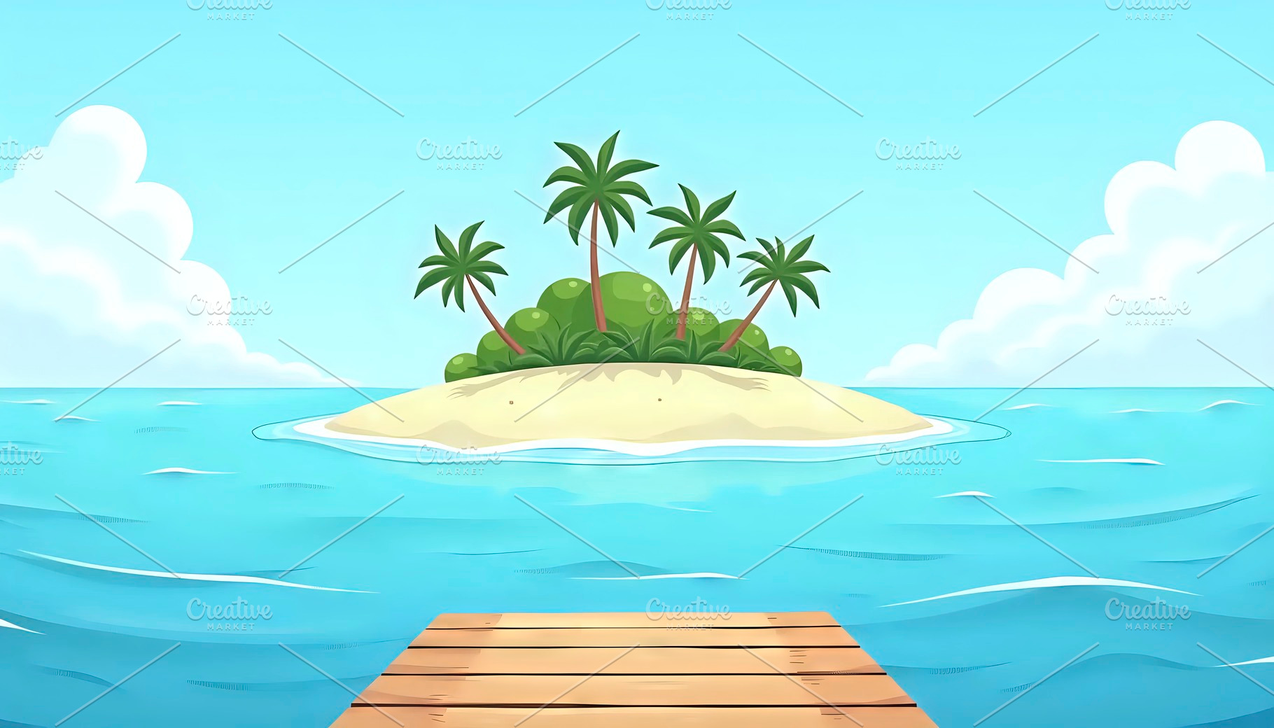 Create a calm, minimal flat cartoon, a Photo by LOGOCREATIVE