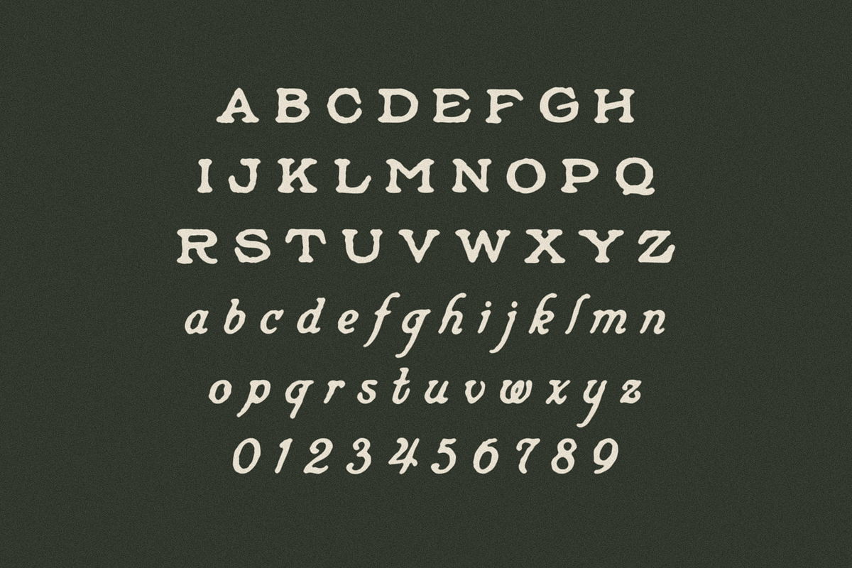 Silverado, a Slab Serif Font by Bruised Goods