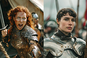84 women knights in armor, a Person Photo by Handmadefont (Thumbnail 13 of 13)