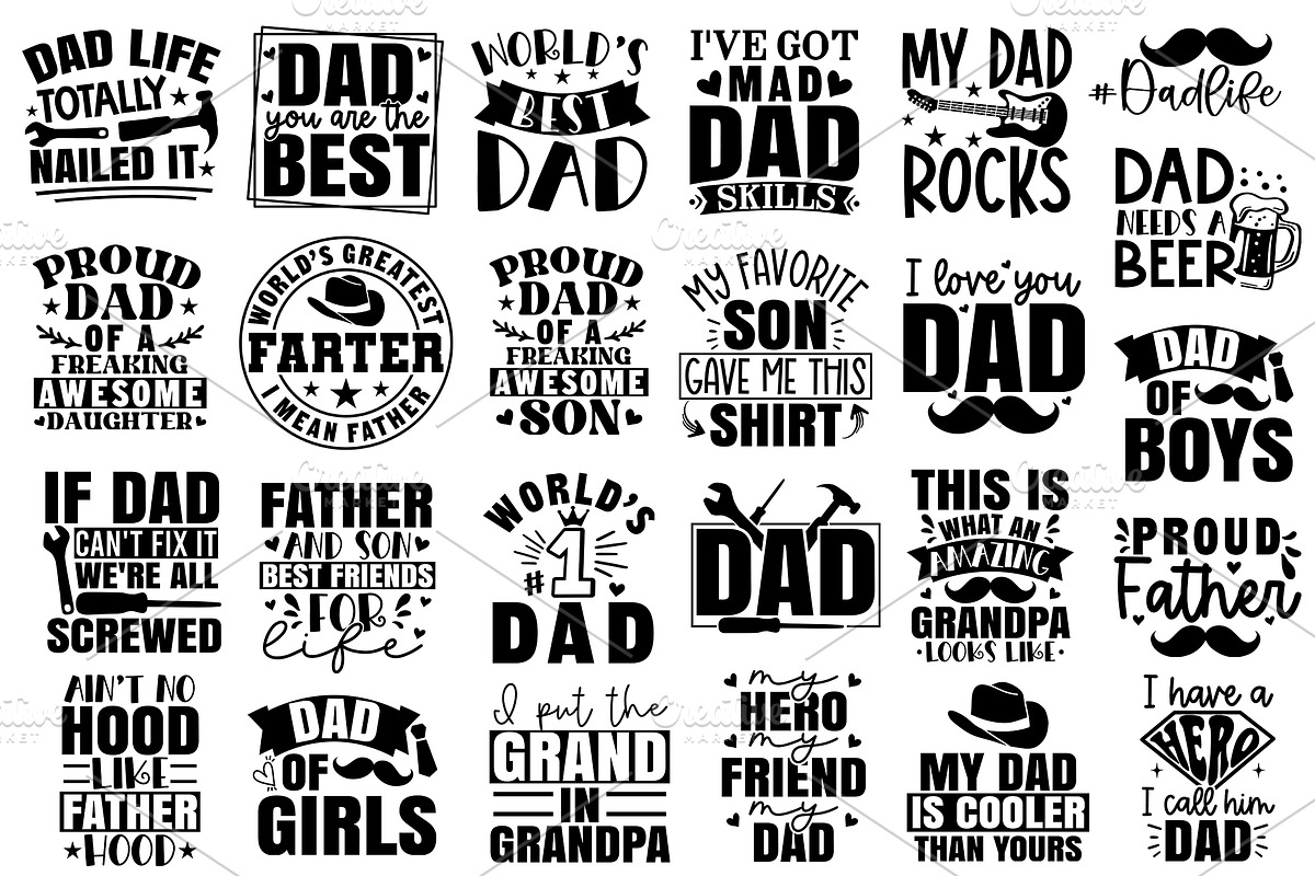 Father's Day SVG Bundle, a Graphic by Designer302 (Photo 2 of 3)
