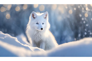 A close-up of an arctic fox with, an Animal Photo by Igor Tichonow