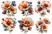 Spring Cosmos Flower Clipart Bundle, an Illustration by Daily.Designs (Thumbnail 3 of 8)