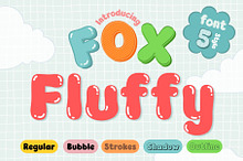 Fox Fluffy 5 Fonts Style