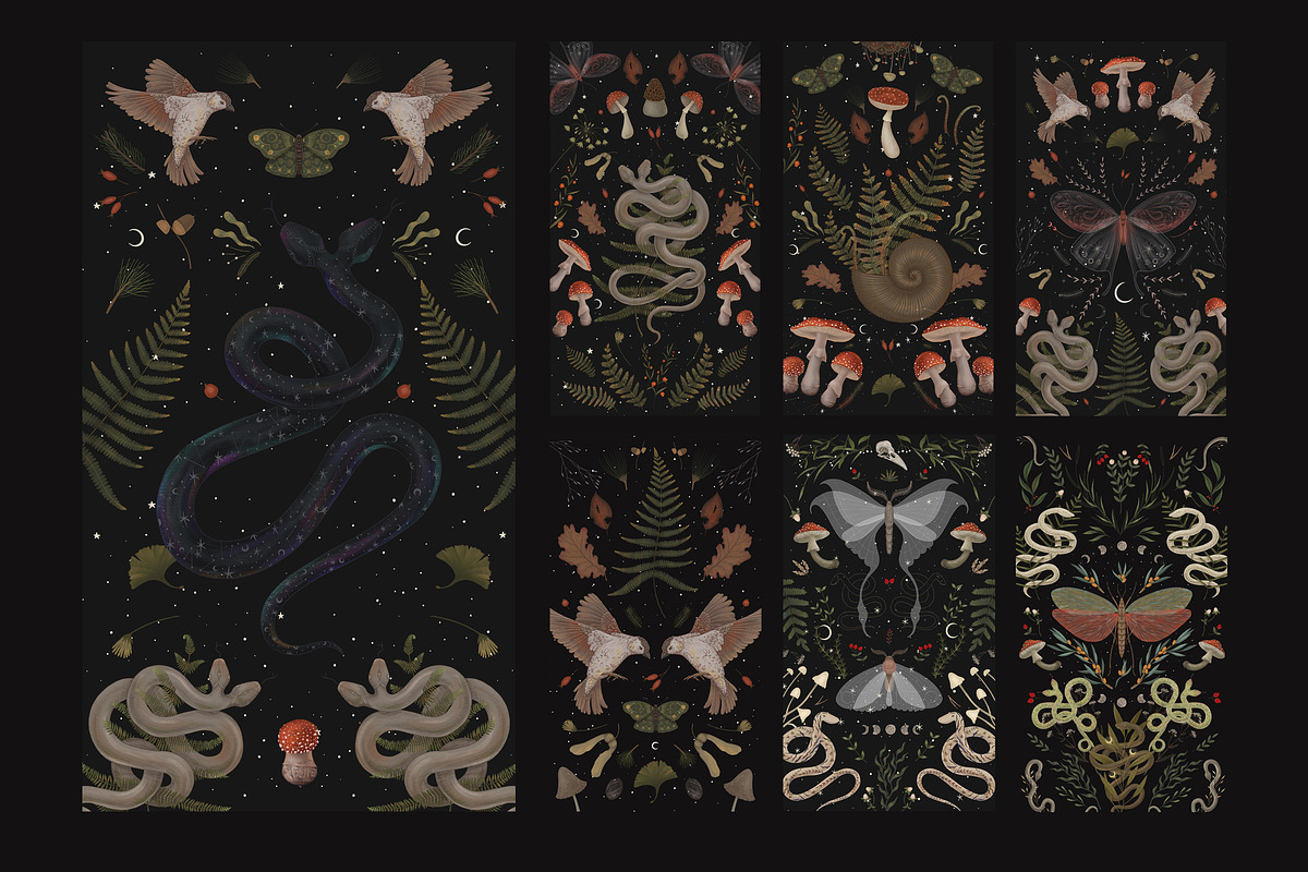 Mystical Forest. Graphic collection, a Pattern Graphic by Chikovnaya (Photo 6 of 7)
