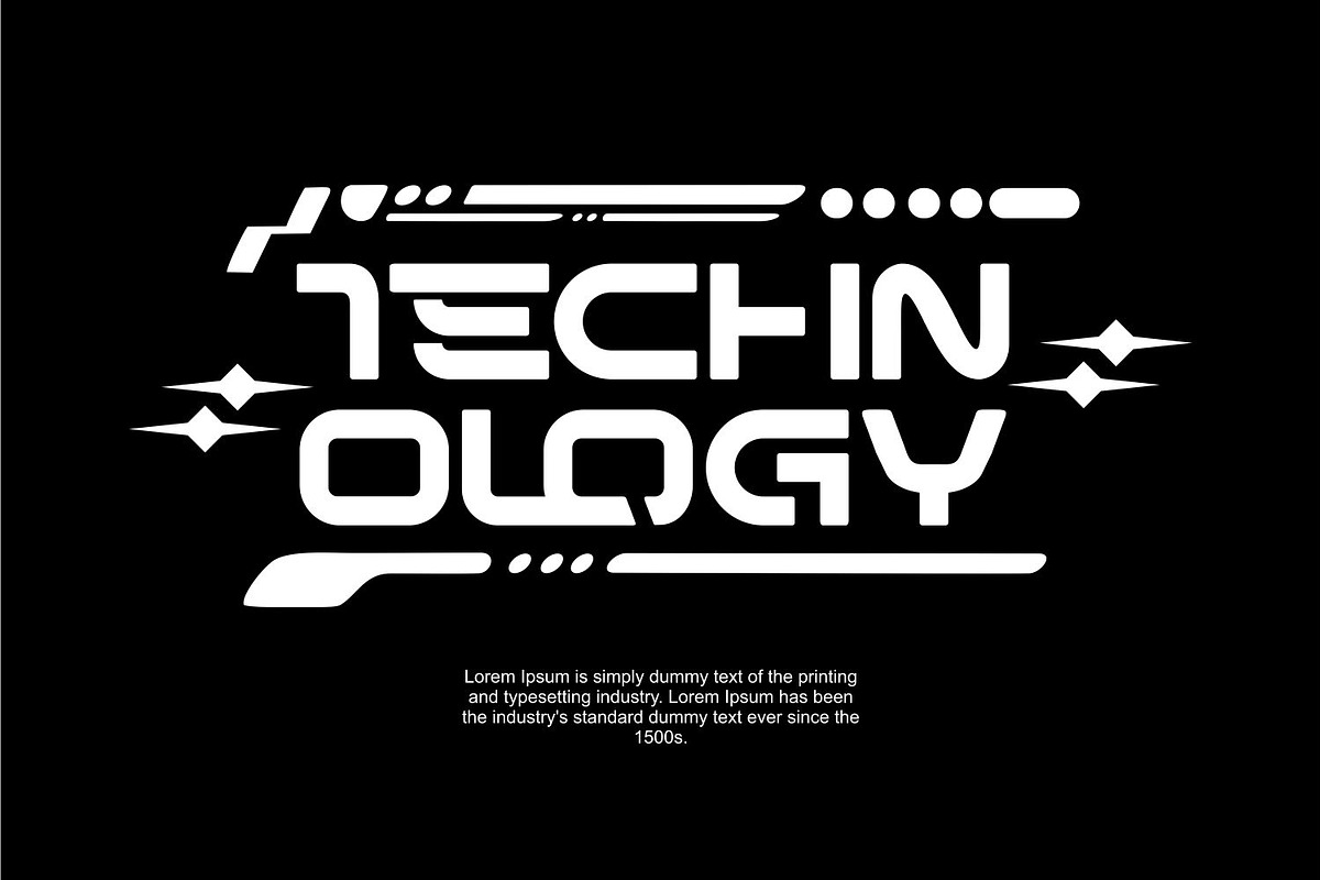 Arenka | Futuristic Font | Y2k Font, a Sans Serif Font by WhymoreArt (Photo 2 of 10)