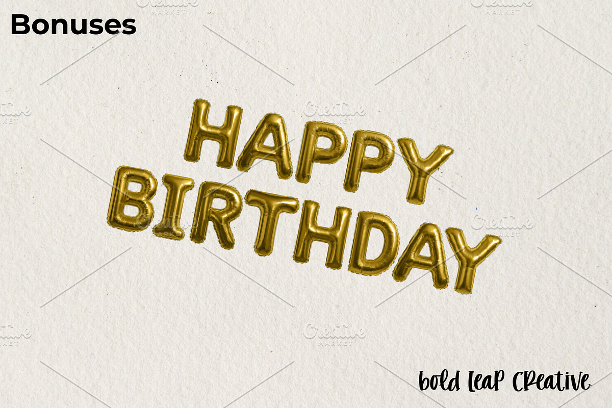 Gold Foil Alphabet Balloon Pack, an Object Graphic by Bold Leap Creative (Photo 4 of 6)