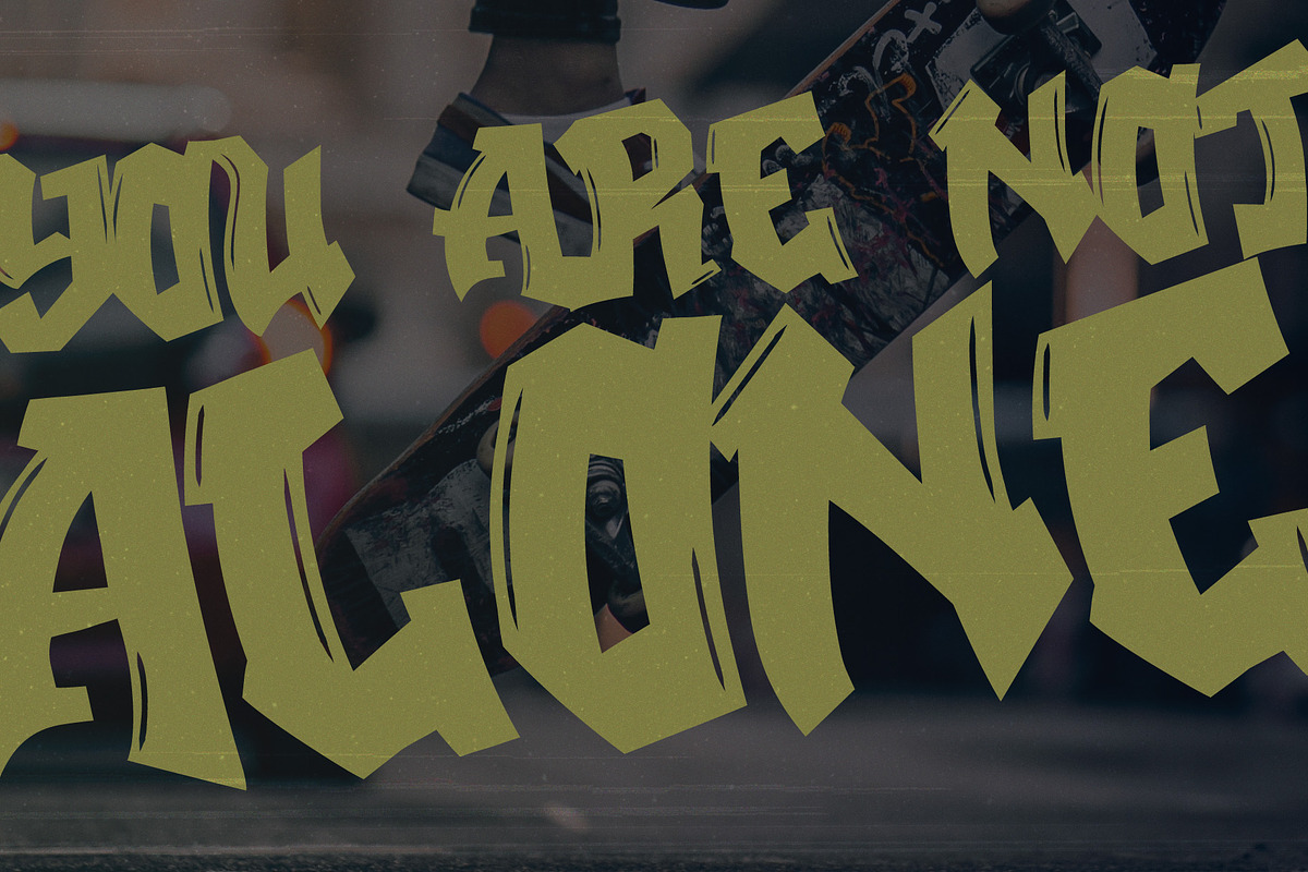 Heaven Spot - Rad Graffiti Display, a Script Font by HipFonts (Photo 8 of 8)