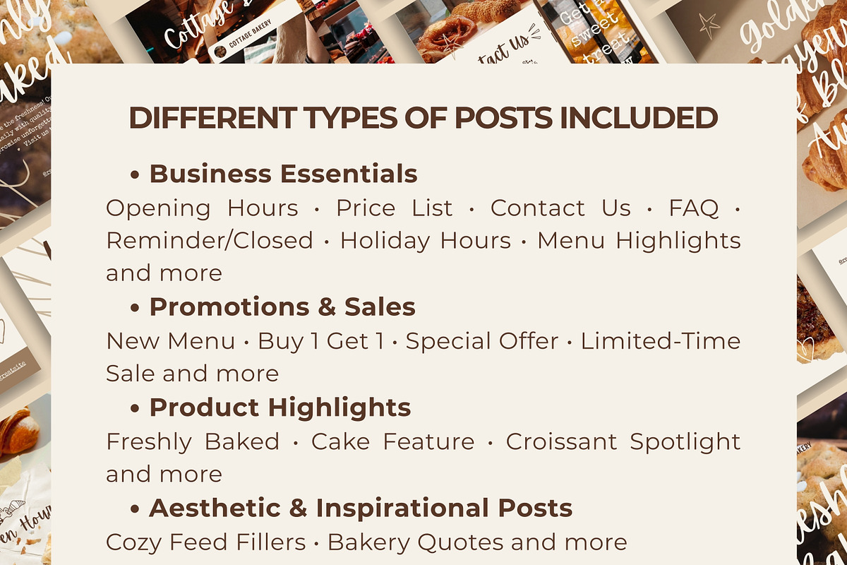 Bakery Instagram Templates, a Social Media Template by Anna Design Studio (Photo 9 of 11)