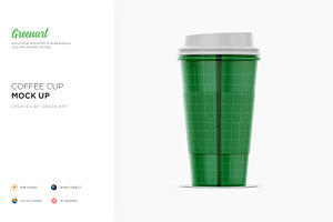 Coffee Cup With Sleeve-3 PSD Mockup