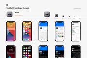 Mobile OS Icon Template Mockup - PSD, an iPhone Mockup by Asylab (Thumbnail 9 of 34)