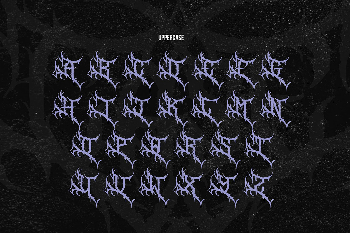 Forsakens | Black Metal Font, a Blackletter Font by Denustudios (Photo 10 of 15)