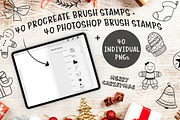 Christmas Doodle Brushes, a Brush Add-On by Brushed Rose (Thumbnail 3 of 3)