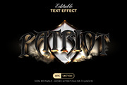 Patriot Text Effect Golden Cinematic, a Layer Style Add-On by Mockmenot (Thumbnail 1 of 2)