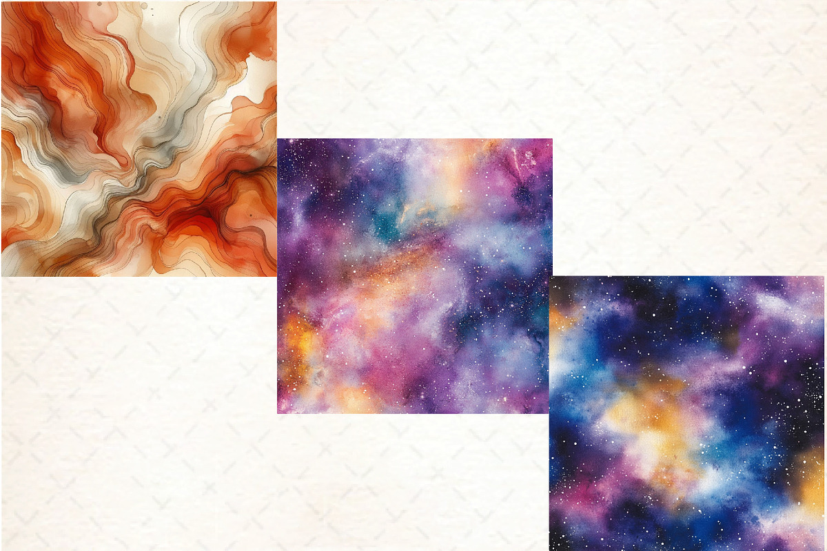 Cosmic Nebula Digital Papers, an Illustration by DreamCafeArt (Photo 3 of 3)