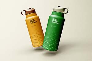 Sport Water Bottle Mockup