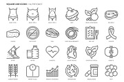 Square line icons, an Outline Icon by Howcolour (Thumbnail 74 of 85)