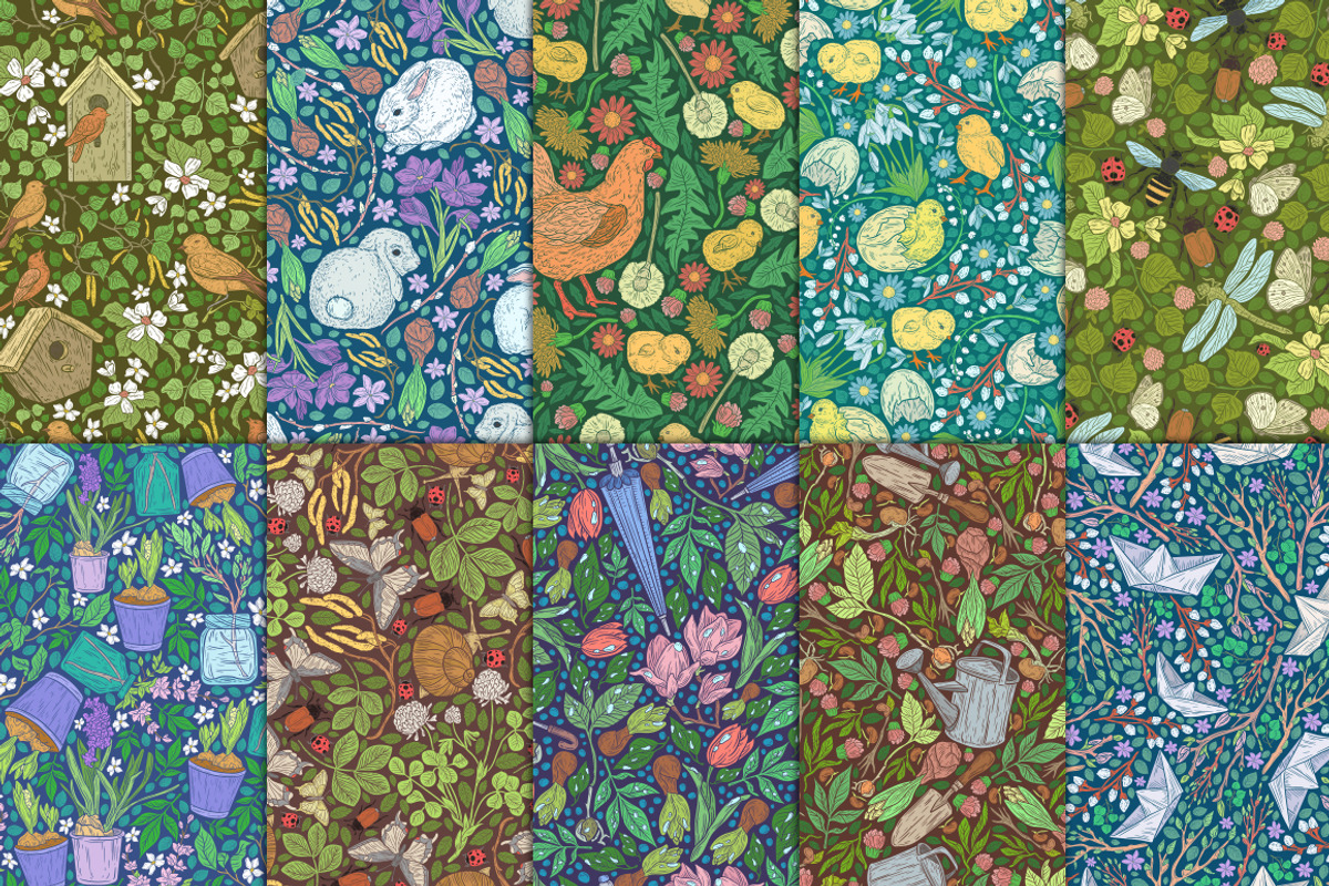 Spring Stories patterns, a Pattern Graphic by Piñata (Photo 8 of 9)