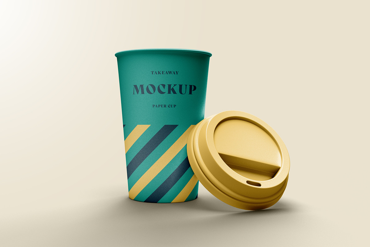 Take Away Paper Coffee Cup Mockups, a Cups & Container Mockup by dpi (Photo 19 of 24)
