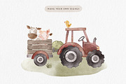 Cute Farm Watercolor Clipart, an Animal Illustration by Point and Poem (Thumbnail 4 of 5)