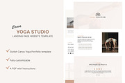 Yoga Studio Canva Template, a Templates & Theme by Angelas_Studio (Thumbnail 1 of 2)