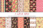Love Otter, clipart, digital paper, an Animal Illustration by Artmanata (Thumbnail 3 of 17)