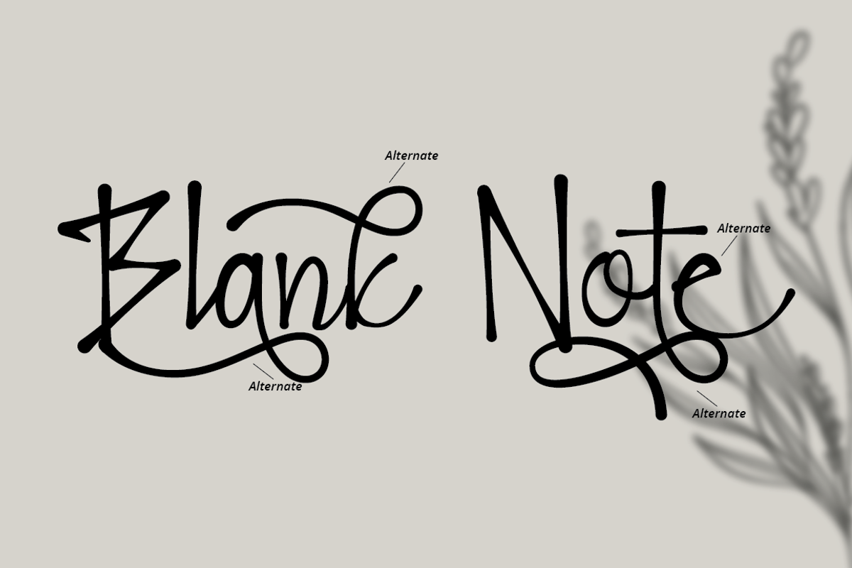 Blank Note - Ink Handwritten Font, a Script Font by PutraCetol Studio (Photo 3 of 11)