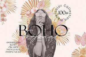 Tropical BOHO Watercolor Collection
