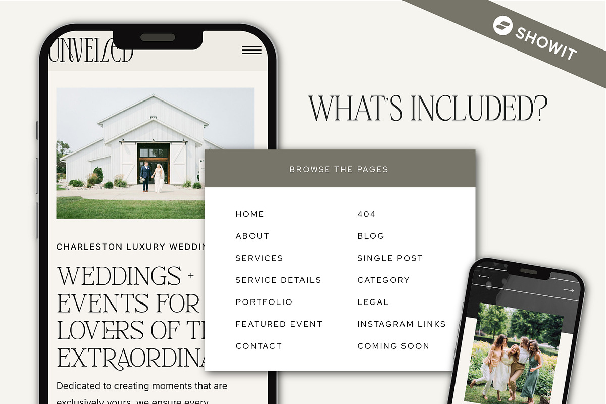 Showit Template for Wedding Planners, a Websites & App Template by Lennox Creative Co. (Photo 3 of 5)