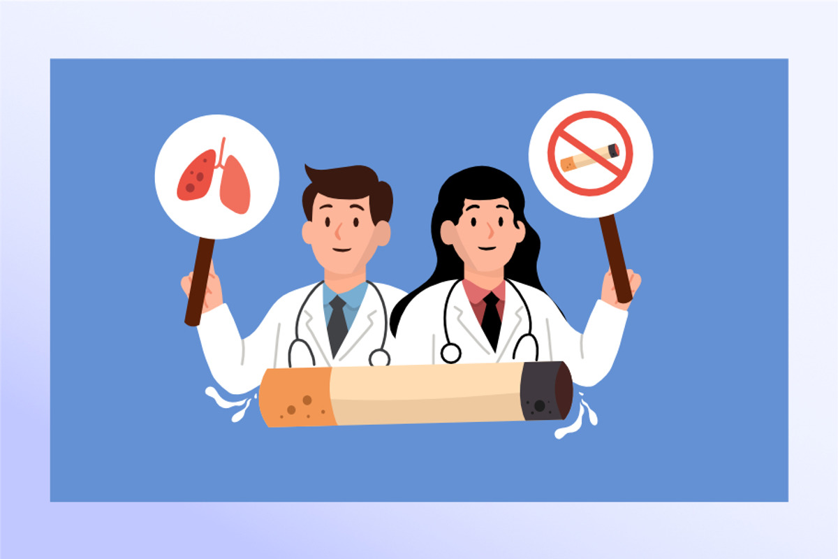 no tobacco day background 33 set, an Education Illustration by foxndeer (Photo 5 of 5)