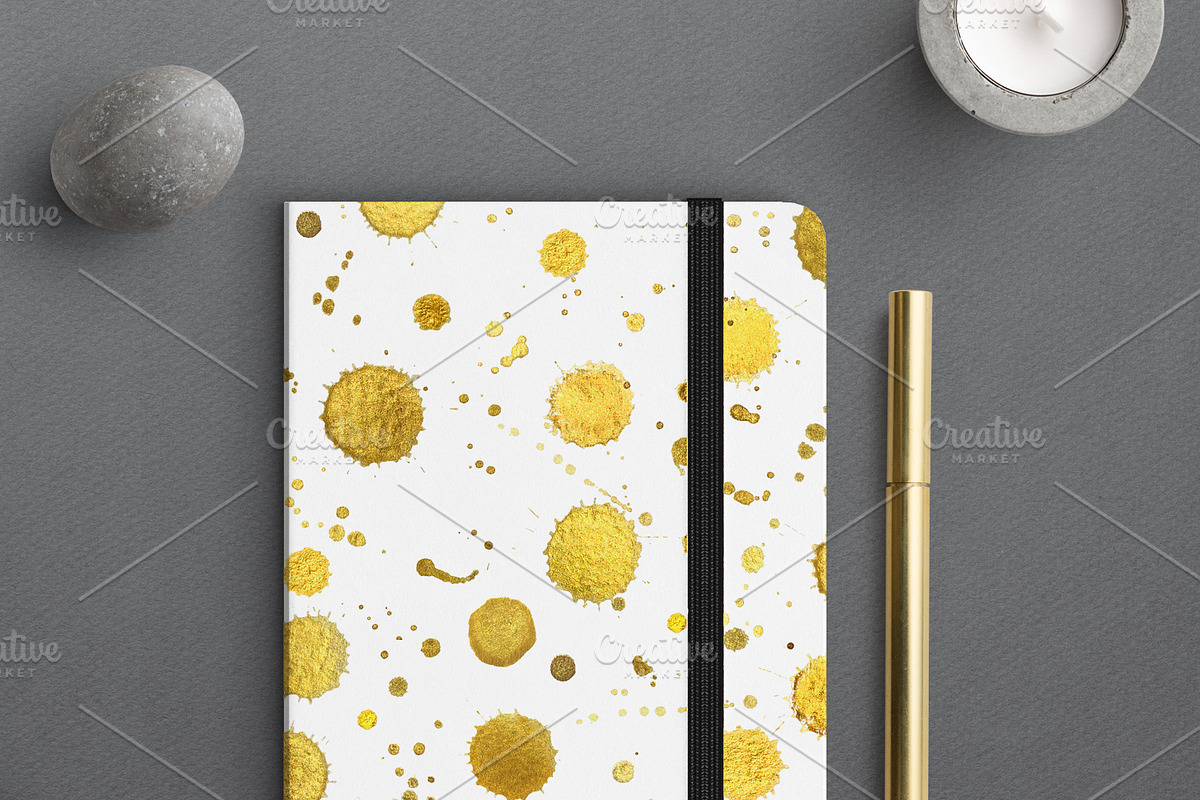 Golden textures, washes & splashes, a Texture Graphic by marie dricot (Photo 12 of 12)